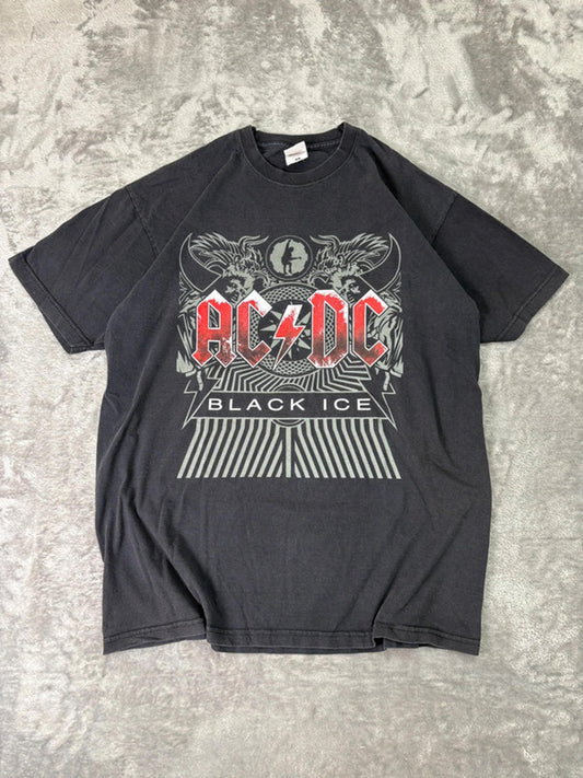 AC/DC Black Ice Band T-Shirt Medium Men’s Rock Music Tee