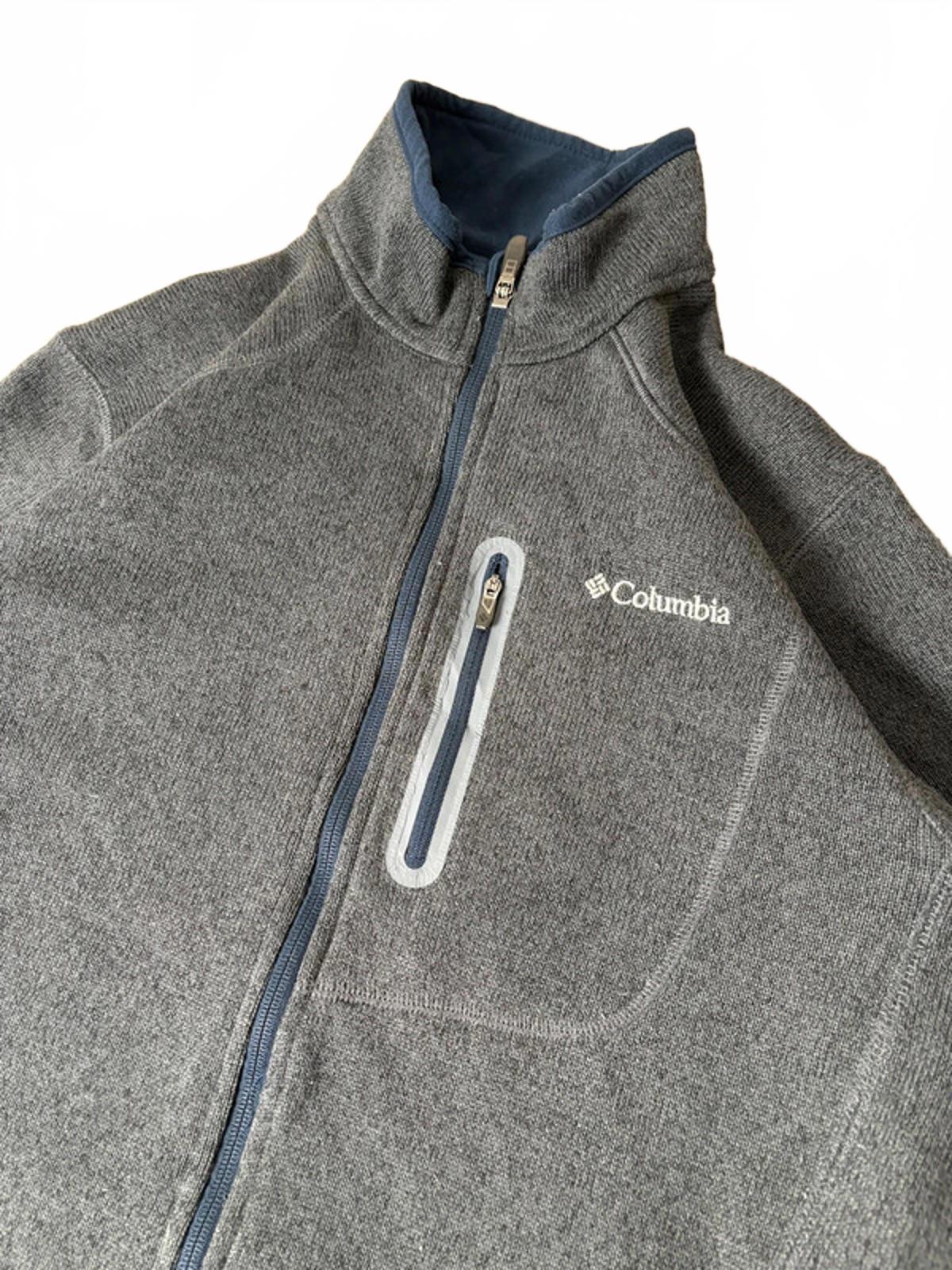 Columbia Omni-Shield Full Zip Fleece Jacket Men’s (L) Grey Thick Outdoor Hiking