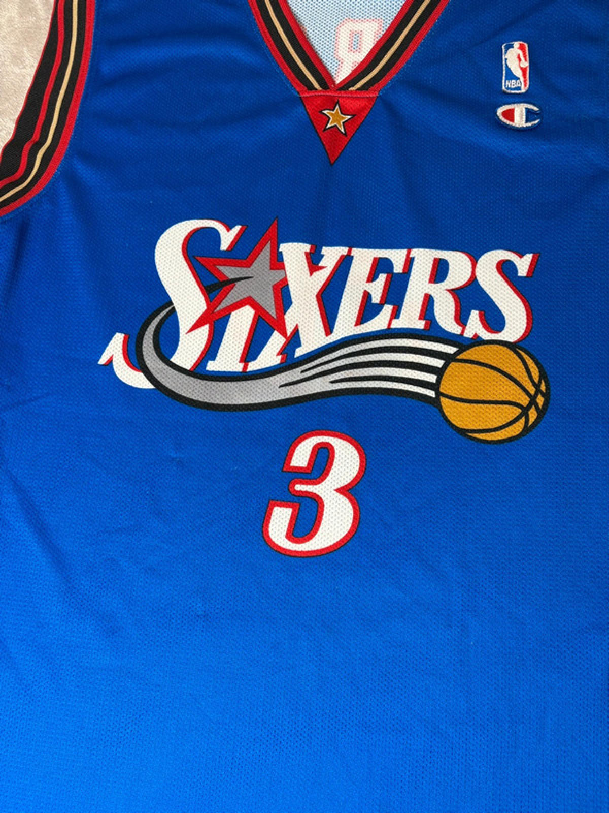Allen Iverson Vintage Champion NBA Jersey 76ers Size Large