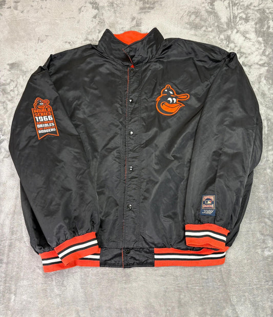 Vintage Baltimore Orioles MLB Reversible Jacket XXL 1966 World Serie Cooperstown