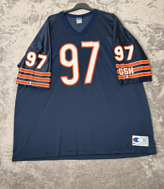 Vintage Men’s Champion NFL Jersey XXL Chicago Bears 97 Chris Zorich – 90s USA Made