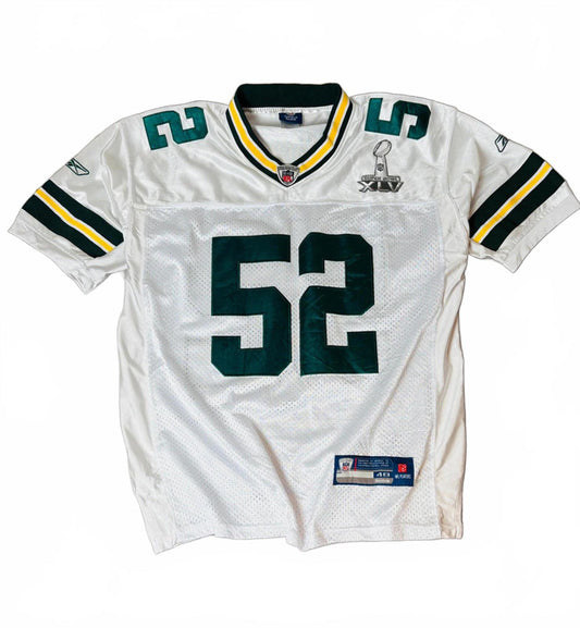Green Bay Packers Clay Matthews 52 Super Bowl XLV Nfl Reebok On Field Jersey (L)