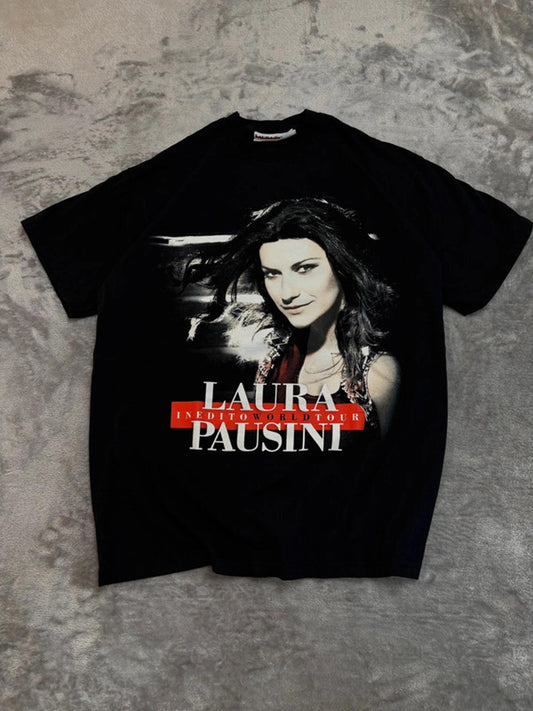 Laura Pausini Inedito World Tour 2011 T-Shirt (S) Vintage Concert Tee