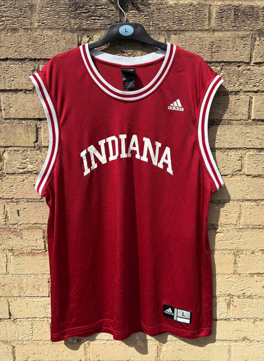 Adidas Indiana Hoosiers College Basketball Jersey Red Men’s Size L