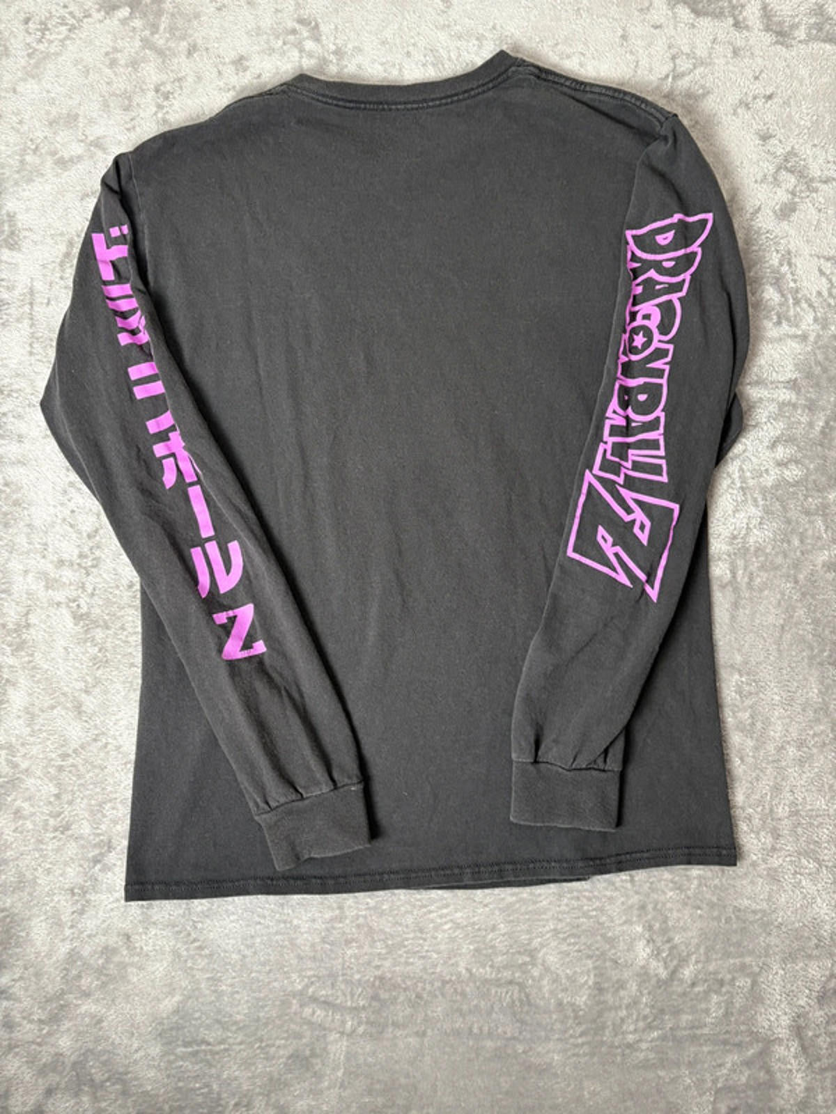 Dragon Ball Z Long Sleeve T-Shirt (S/M) Black Goku Vegeta Frieza Anime