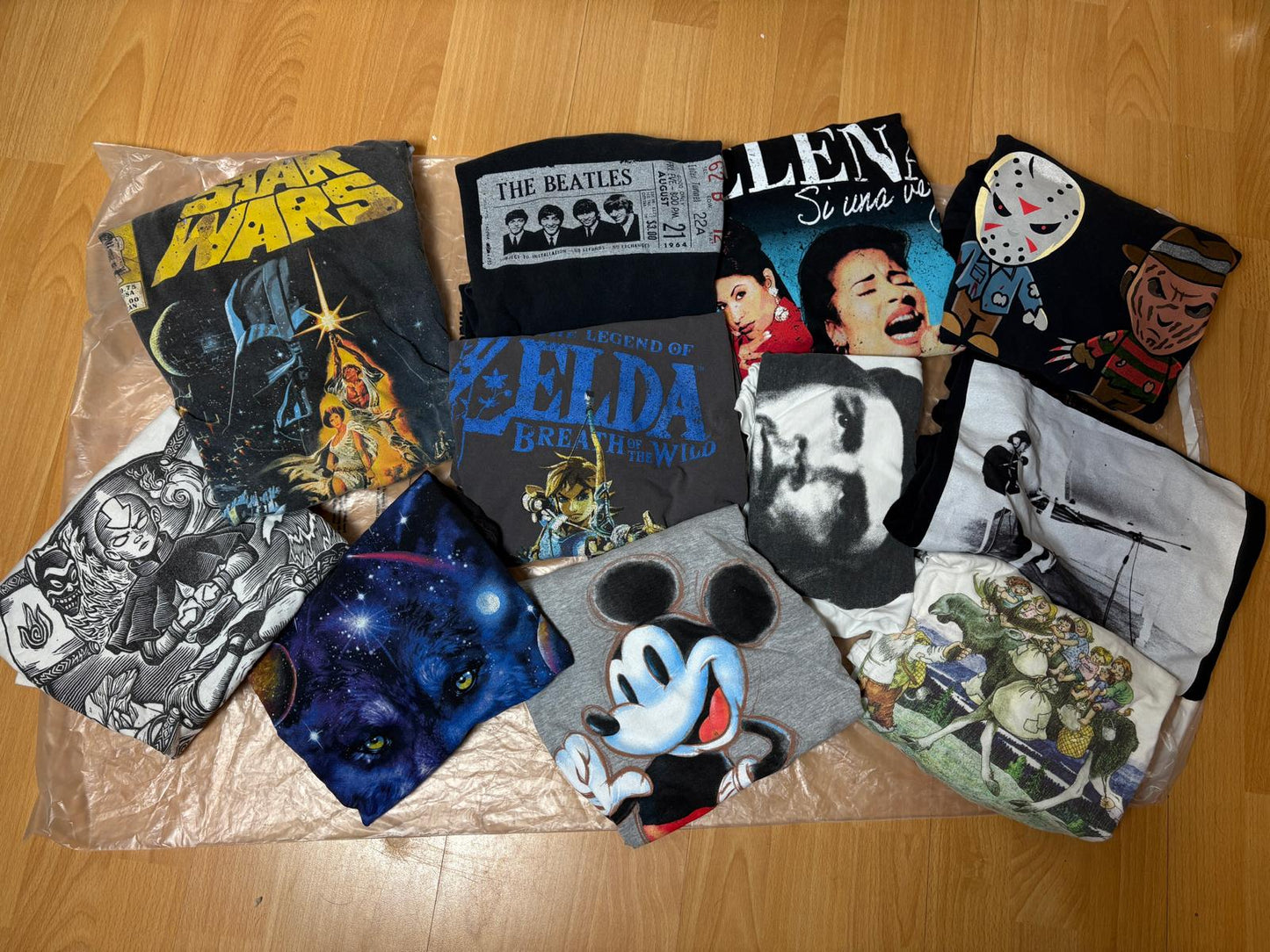 15x Graphic Tees Wholesale Lot | Washed & Ready | Band, Marvel, Star Wars, Tie-Dye