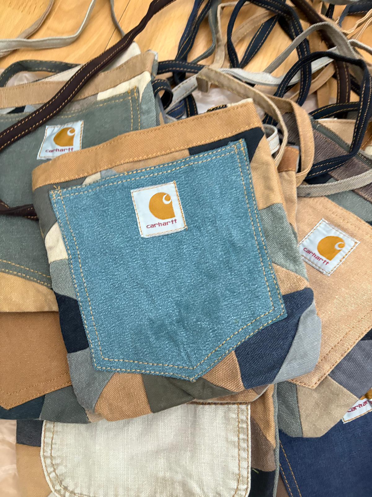 17x Reworked Carhartt Sling bags Lot