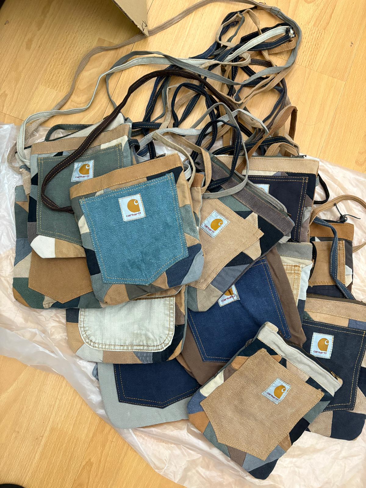 17x Reworked Carhartt Sling bags Lot
