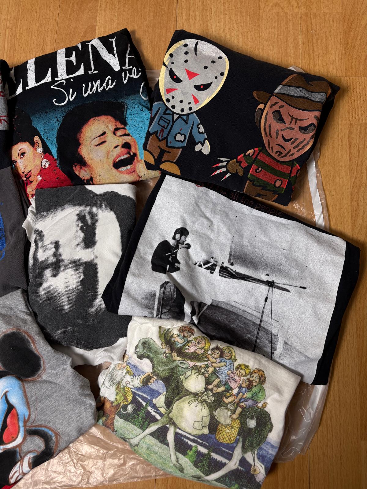 15x Graphic Tees Wholesale Lot | Washed & Ready | Band, Marvel, Star Wars, Tie-Dye