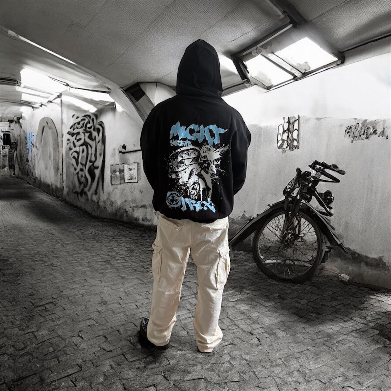 TrixByJordan x Just Really Good Vibes “Might Swerve” Hoodie (M, L) Unisex Oversized Streetwear