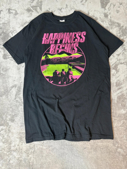 Jonas Brothers Happiness Begins Tour T-Shirt (M) 2019 Black Graphic Band Tee