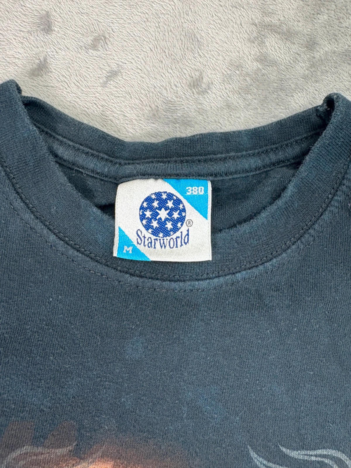 AC/DC Black Ice Tour 2010 Vintage Band T-Shirt Medium Starworld Tag