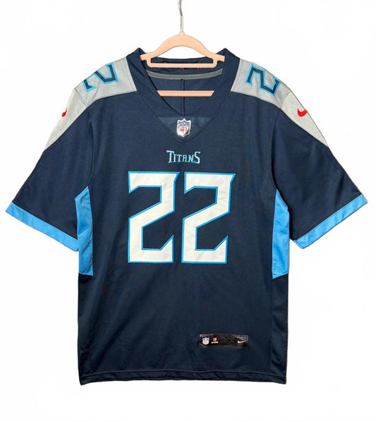 Nike On Field NFL Derrick Henry 22 Tennessee Titans Jersey Embroidered (S)