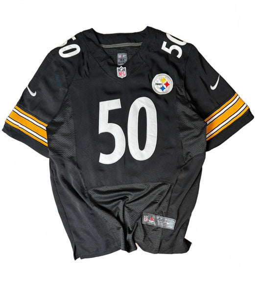 NFL Nike On Field Pittsburgh Steelers Ryan Shazier 50 Jersey M Black Embroidered