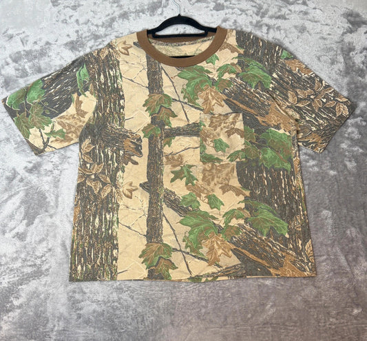 Vintage Realtree Camouflage Single Stitch T-Shirt (L) All Over Print