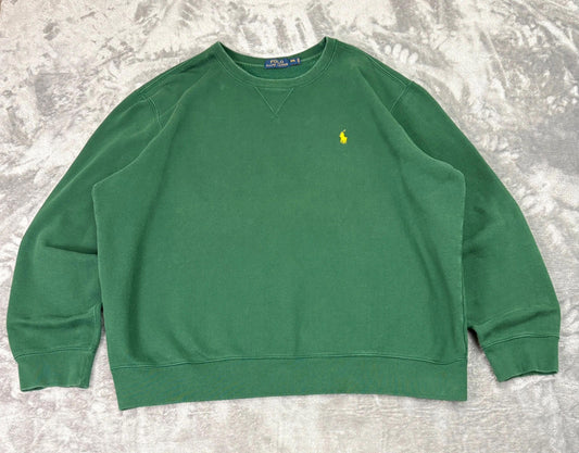 Polo Ralph Lauren Men’s Green Crewneck Sweatshirt XXL Classic Fit