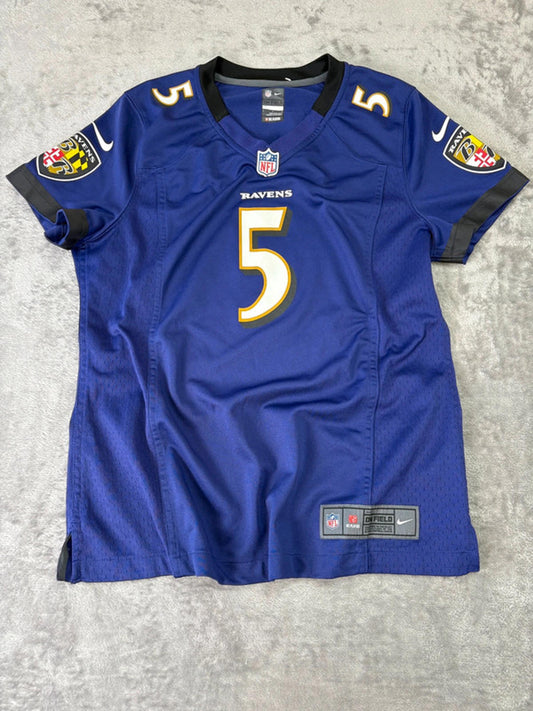 Nike NFL Baltimore Ravens Joe Flacco 5 On Field Jersey (Women’s L)
