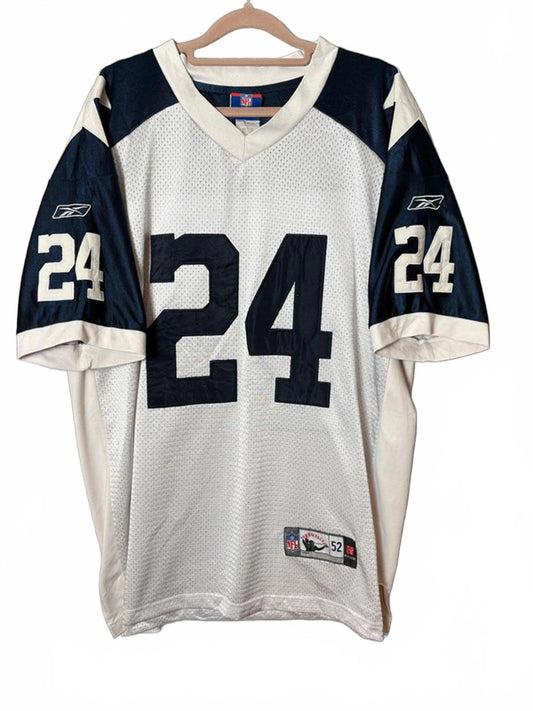 Reebok Dallas Cowboys NFL Throwback Jersey Tiki Barber 24 Men’s (XL) White/Navy
