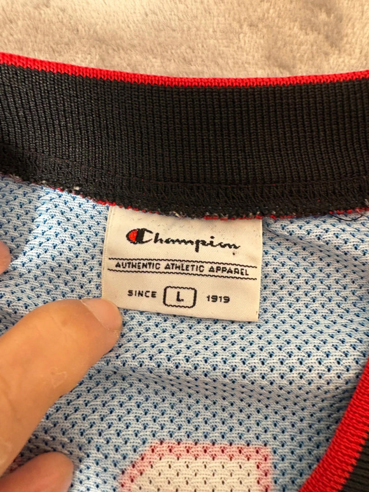 Allen Iverson Vintage Champion NBA Jersey 76ers Size Large