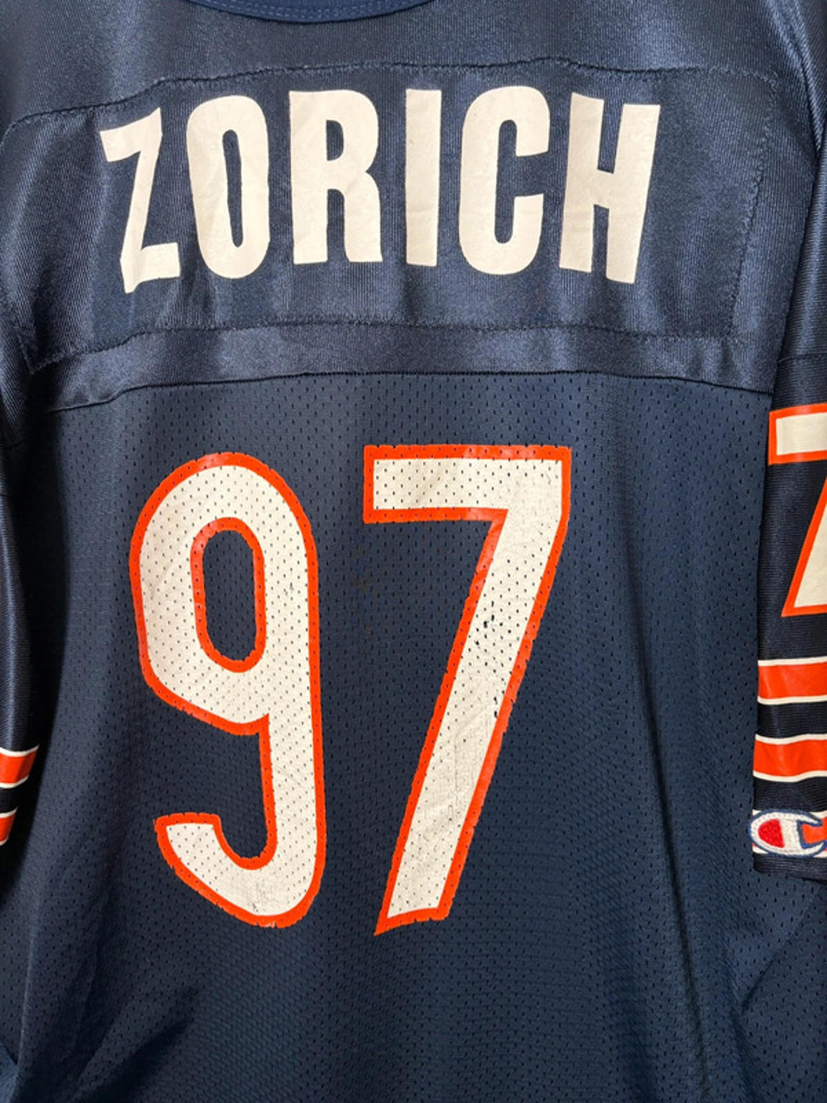 Vintage Men’s Champion NFL Jersey XXL Chicago Bears 97 Chris Zorich – 90s USA Made